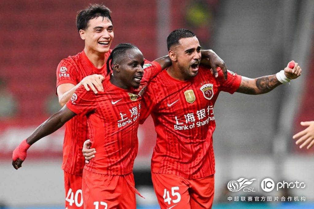 Prince Ampem Brace Inspires Shanghai Port to Comeback Win