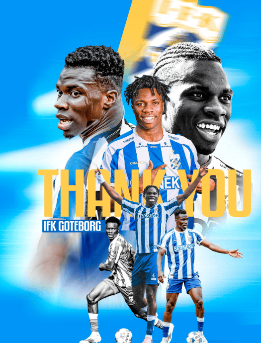 Rockson Yeboah Bids Farewell to IFK Goteborg Ahead of Osasuna Move