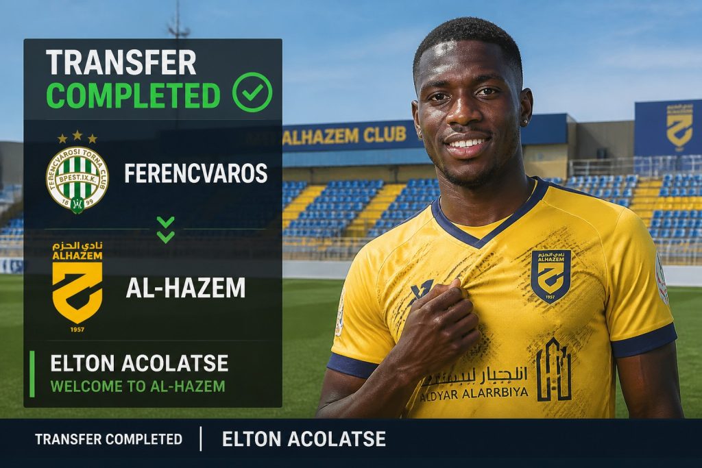 Elton Acolatse Joins Al-Hazem from Ferencvaros for €2.5m