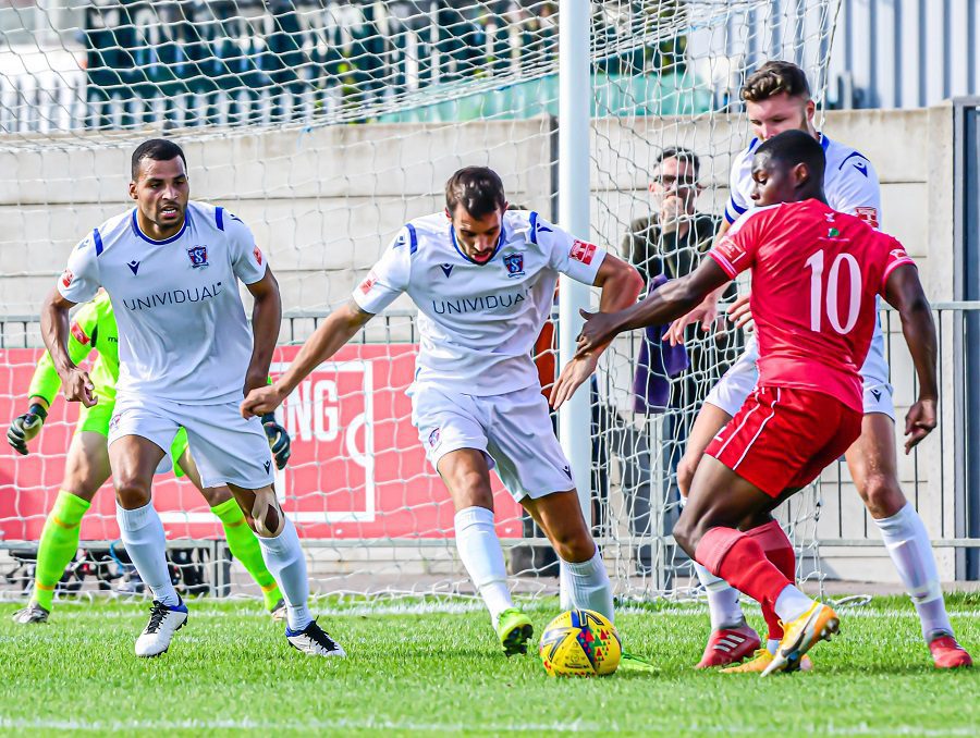 Francis Amartey Scores as Uxbridge Maintain Perfect Start with Win Over Bath City
