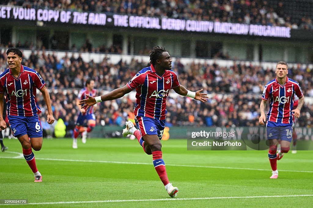 Joseph Opoku Scores Again as Swansea City Thrash Derby County