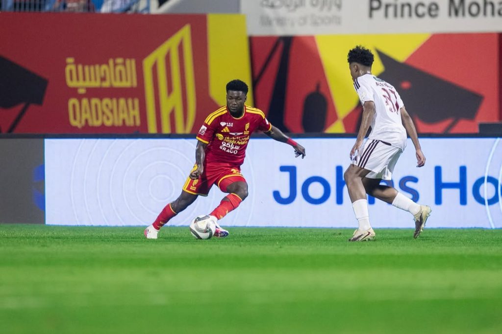 Christopher Bonsu Baah Nominated for Al Qadsiah Player of the Month Award