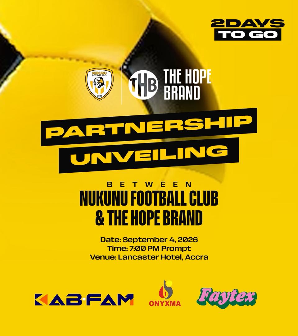 Nukunu FC Set to Unveil The Hope Brand Partnership Ahead of Division One League Debut
