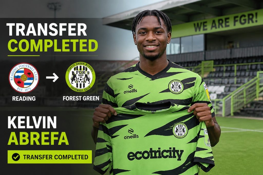 Kelvin Abrefa Joins Forest Green on Loan from Reading