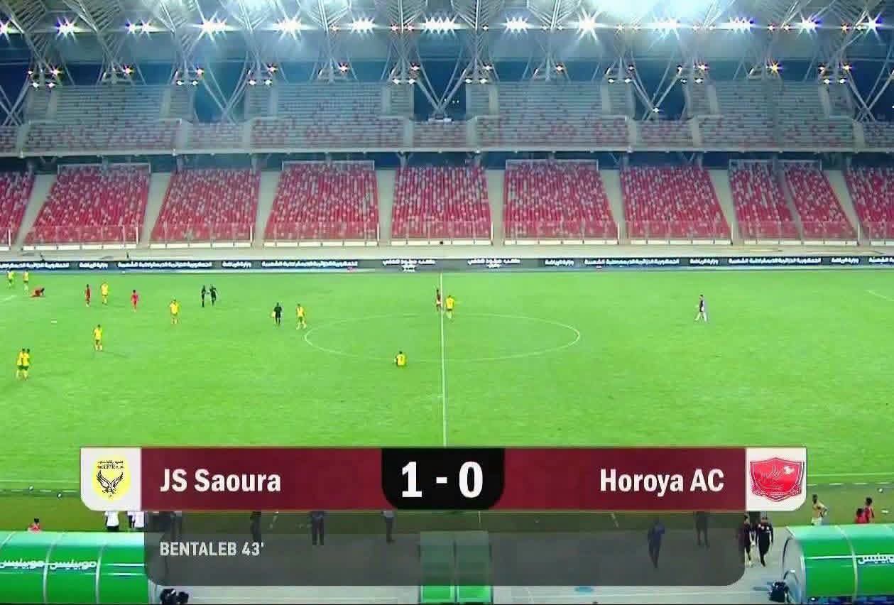 FULL TIME | CAF CHAMPIONS LEAGUE 🏆  🇩🇿 JS Saoura 1–0 Horoya AC 🇬🇳