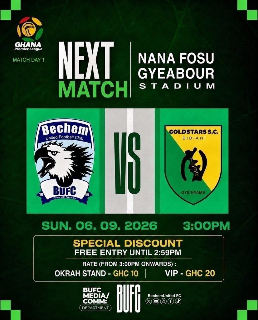 Bechem United Face Tough Opening Test Against Bibiani GoldStars