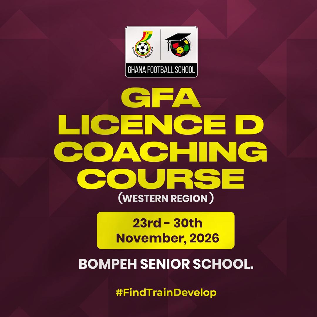 GFA to Organise Licence D Coaching Course in Western Region
