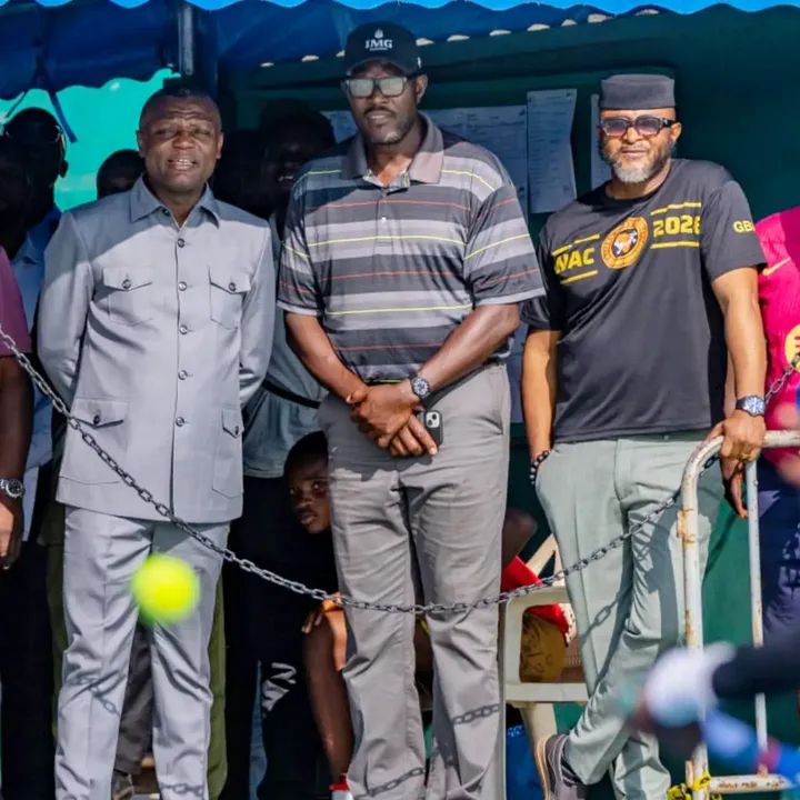 Sports Minister Kofi Adams Visits Accra Sports Stadium for Ghana Open Tennis