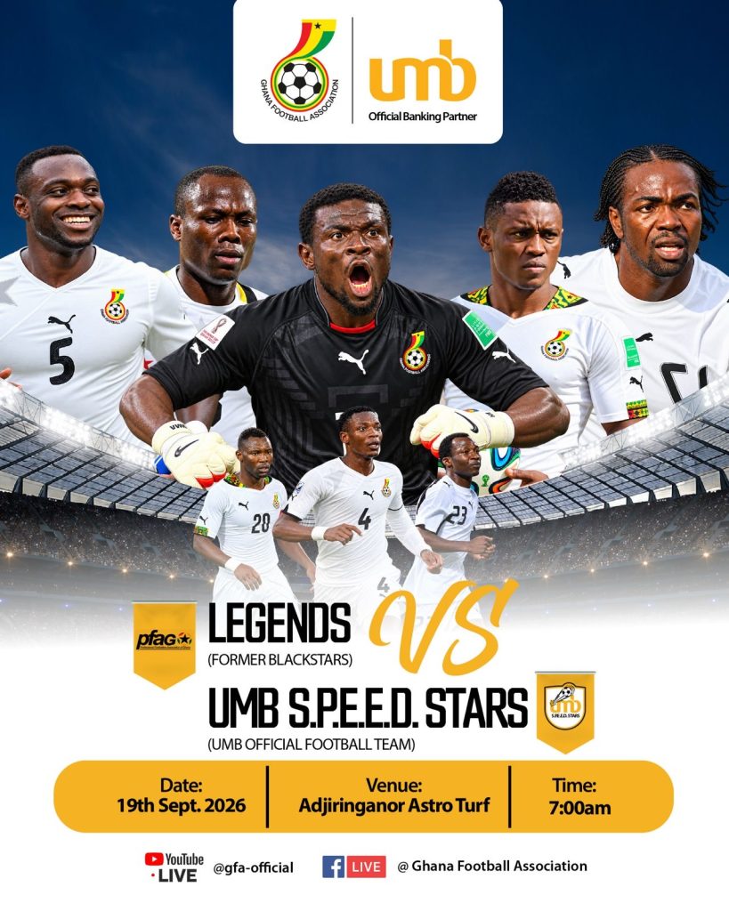 UMB Speed Stars to Face Black Stars Legends in Special Friendly