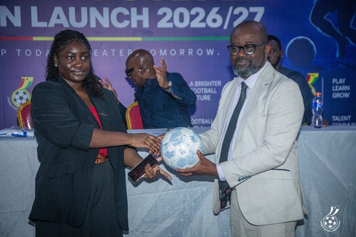 GFA Receives 3,000 Footballs From Hoshi International for Colts Clubs
